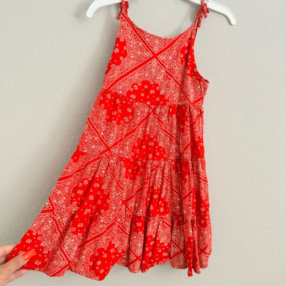 3T Oshkosh B’gosh red and white  handkerchief dress